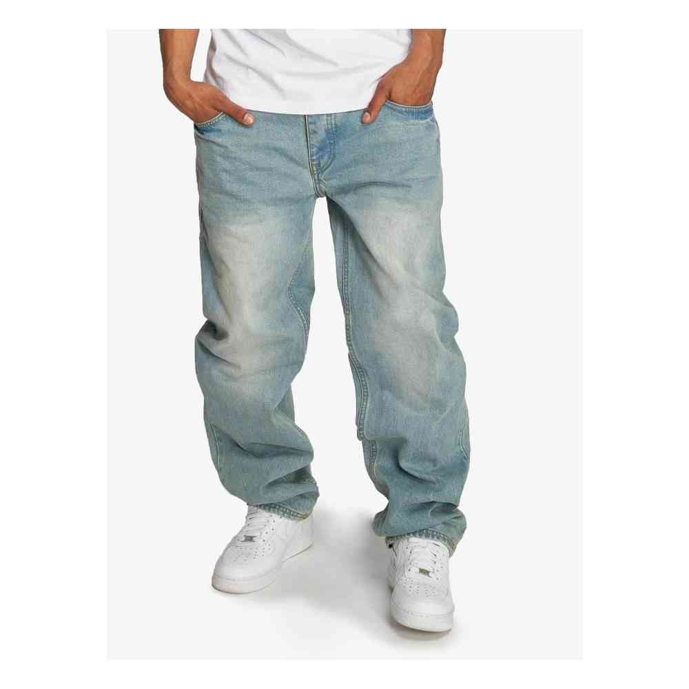 Ecko Unltd. - Hang Loose Fit Jeans Weite Hose - Blau